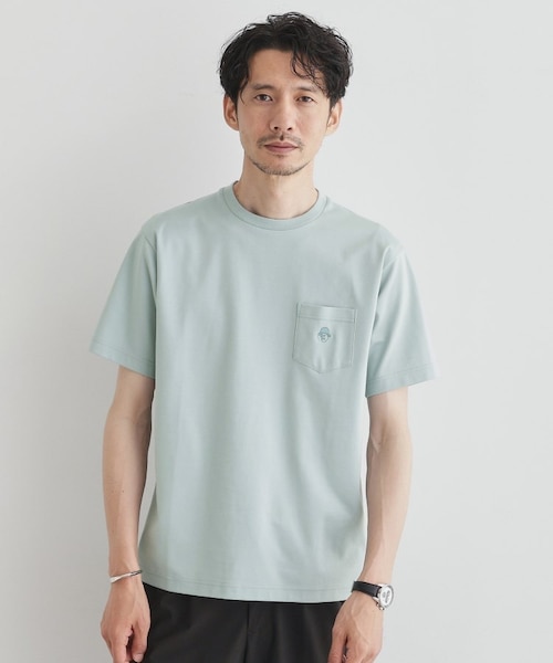 COOL CITY WEAR】ワンポイント刺しゅう ポケットTシャツ /接触冷