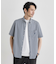 【COOL CITY WEAR】ストライプジャージ ボタンダウンシャツ /接触冷感