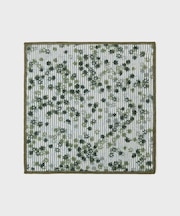 ストライプ小花プリントフォンカチ