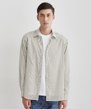 ボーラーハット柄 長袖シャツ