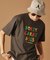 【Sサイズ～】レゲエ調プリント半袖Tシャツ