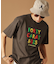 【Sサイズ～】レゲエ調プリント半袖Tシャツ