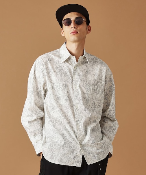 【Sサイズ~】ビリケンプリント 長袖シャツ