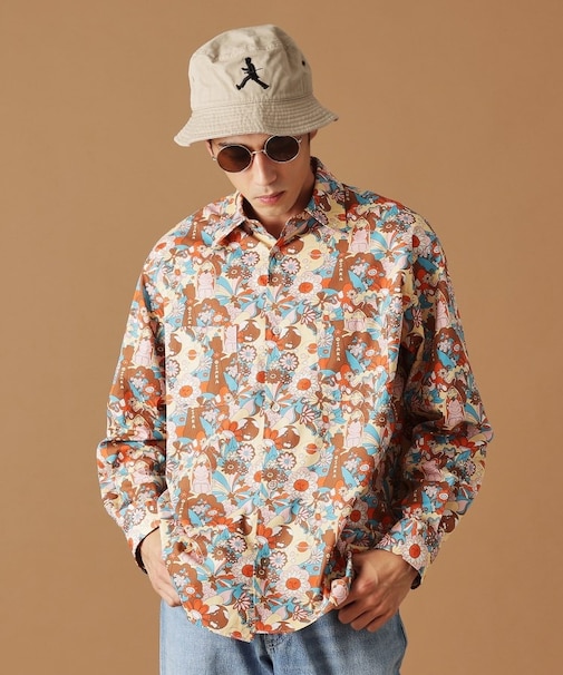 【Sサイズ~】ビリケンプリント 長袖シャツ