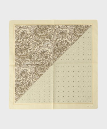 パターンブロッキング プリントハンカチ