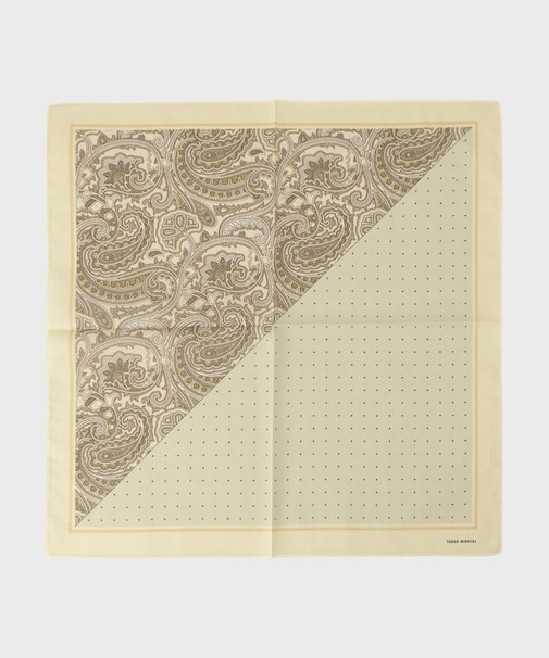 パターンブロッキング プリントハンカチ