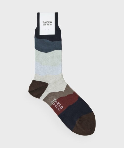 ダズルボーダーソックス