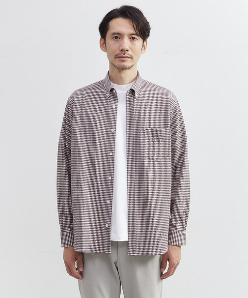 【抗菌防臭】サッカーギンガムチェック ボタンダウンシャツ