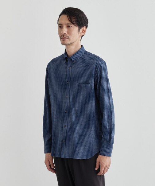 【抗菌防臭】サッカーギンガムチェック ボタンダウンシャツ