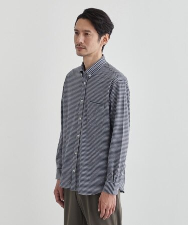 【抗菌防臭】サッカーギンガムチェック ボタンダウンシャツ