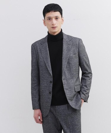 尾州織 シルクネップジャージ ジャケット