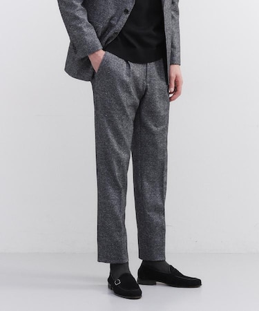 尾州織 シルクネップジャージ パンツ