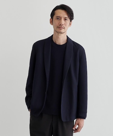 【尾州織】ショールカラー カーディガン