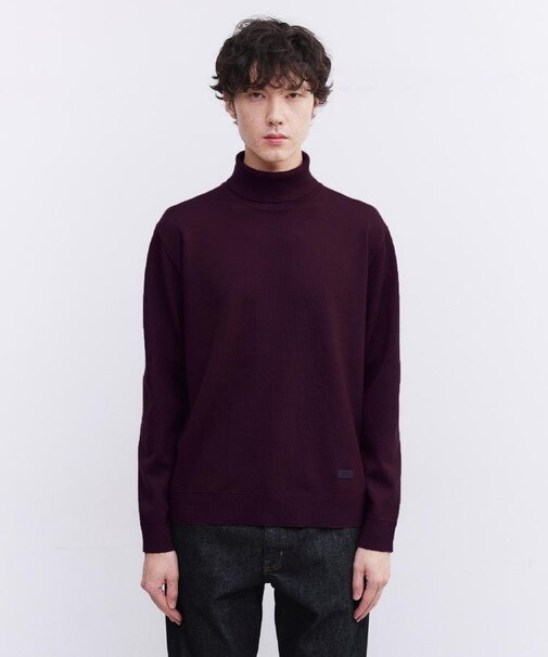 【Sサイズ～】アンチピリング タートルネック ニット