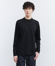 ウール混 モックネック プルオーバー