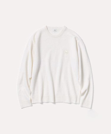 【Air Palette Knit】ワンポイント カラーニット プルオーバー