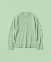 【Air Palette Knit】ワンポイント カラーニット プルオーバー