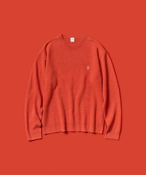 【Air Palette Knit】ワンポイント カラーニット プルオーバー