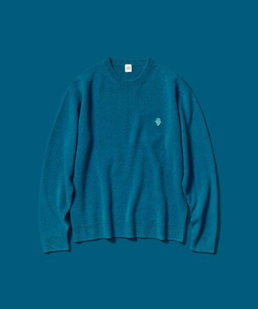 【Air Palette Knit】ワンポイント カラーニット プルオーバー