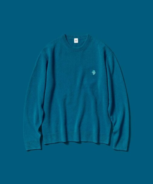 【Air Palette Knit】ワンポイント カラーニット プルオーバー