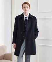 【LIMITED】ウール混ステンカラーコート