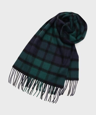 【洗えるカシミヤ】 カシミヤ100 チェックマフラー