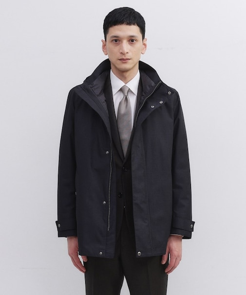 【3WAY】グレンチェック ダウンライナー ブルゾン