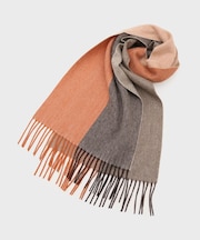 【洗えるカシミヤ】 カシミヤ100 4面パネルマフラー