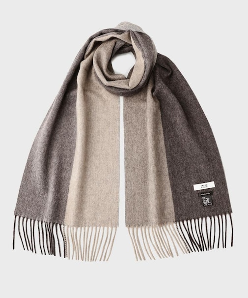 【洗えるカシミヤ】 ピュアカシミヤ 4面パネルマフラー