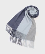 【洗えるカシミヤ】 カシミヤ100 4面パネルマフラー