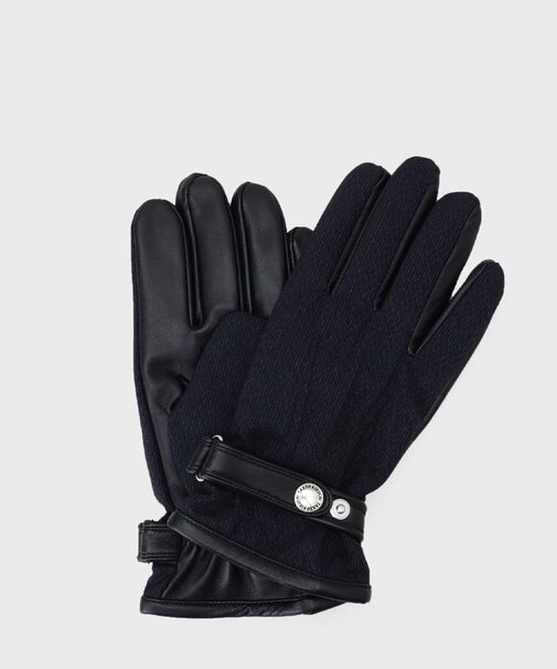 【スマホ対応】矢絣レザーコンビグローブ