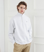 【LIMITED】ワンポイント刺繍ハーフジップスウェット トレーナー