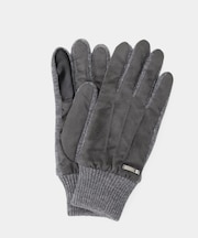 スエード調ニットコンビ ウォッシャブルグローブ