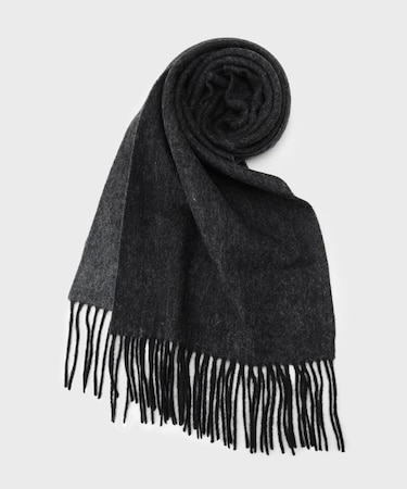 カシミヤブレンドソリッドマフラー