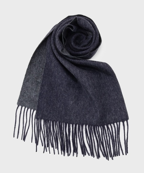 カシミヤブレンドソリッドマフラー