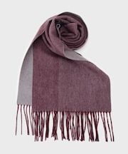 カシミヤブレンドソリッドマフラー