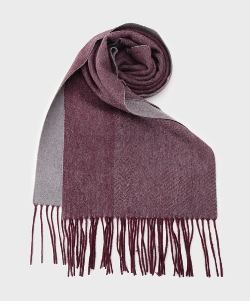 カシミヤブレンドソリッドマフラー