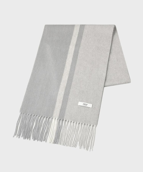 ラッピング巾着セット】カシミヤブレンドパネルマフラー｜タケオキクチ