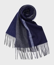 カシミヤブレンドパネルマフラー