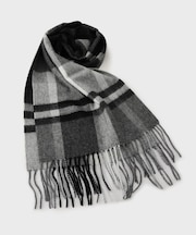 チェックカシミヤマフラー