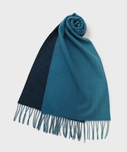 【洗えるウールカシミヤ】 グラデーションマフラー