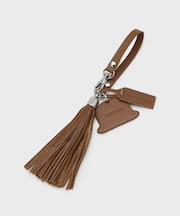 【シュリンクレザー】ボーラーハットタッセルチャーム