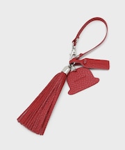 【シュリンクレザー】ボーラーハットタッセルチャーム