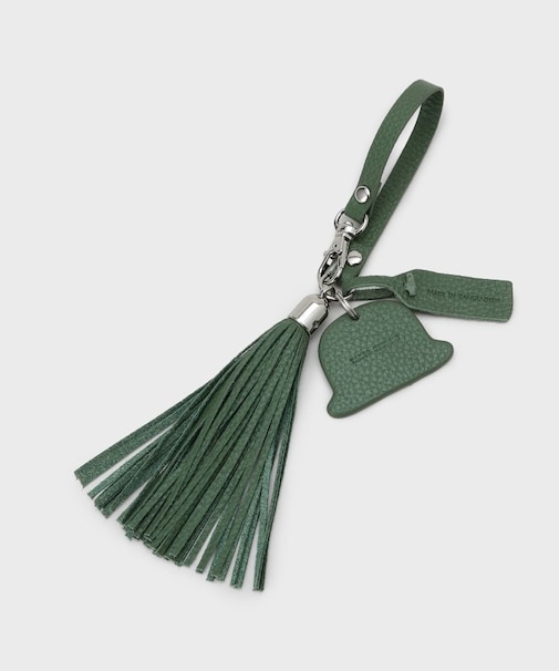 【シュリンクレザー】ボーラーハットタッセルチャーム