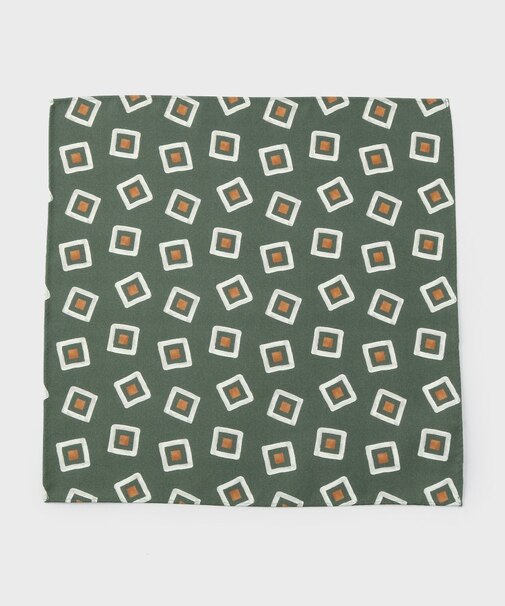 手書き小紋プリントチーフ