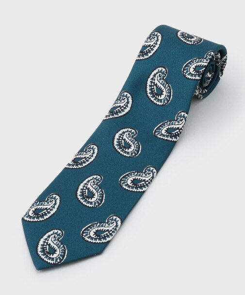 ペイズリースタンプネクタイ