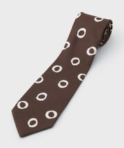 手書きサークルドットネクタイ