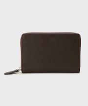 【リップルグレイン】3方ラウンドコンパクトスリム財布