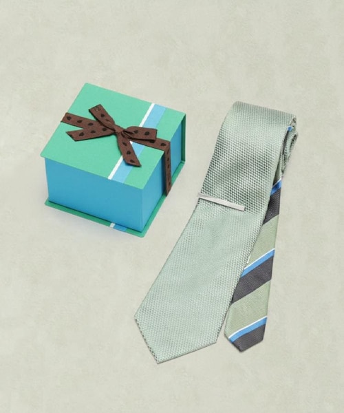 ken kikuchi　セット販売 BOXセット】ベーシック メランジ ネクタイ＆タイバー｜タケオキクチの
