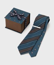 【BOXセット】イングリッシュガーデン ネクタイ＆タイバー